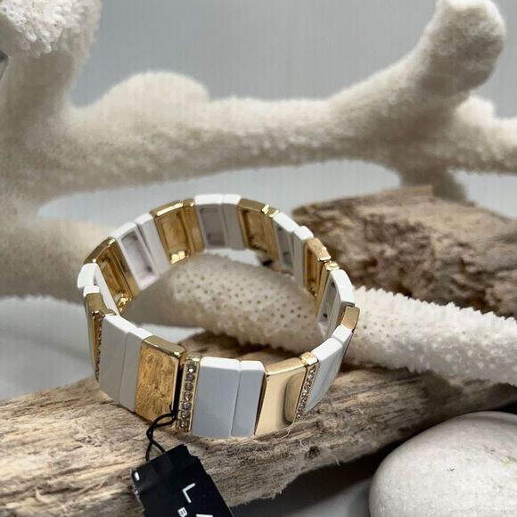 White Gold Bracelet LAUNDRY Shelli Segal $16ea or Bundle 3/$25 - Picture 3 of 9